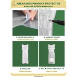 Key Market 20 Adet-Paket 21x40 cm Airpack Ambalaj Torbası Airbag Havalı Poşet Şarap Şişesi Ambalajı - Şeffaf