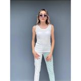 Key Moda Kadın Fitilli Atlet - S - M - Beyaz