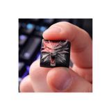 Keybitcap Wolf Medallion Keycap - Witcher Beyaz Kurt Artisan Keycap