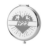 KEYCHIN 1922 Kız Yurdu Cep Aynası Sigma Gamma Rho Kız Yurdundan İlham Alan Hediye SGR 1922 Kompakt Makyaj Aynası Kadınlar Kızlar Gençler için (1922 Ayna)