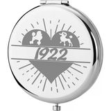 KEYCHIN 1922 Kız Yurdu Cep Aynası Sigma Gamma Rho Kız Yurdundan İlham Alan Hediye SGR 1922 Kompakt Makyaj Aynası Kadınlar Kızlar Gençler için (1922 Ayna)