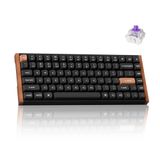 Keychron K2 HE RGB Manyetik Switch 2.4 GHz Kablosuz İngilizce Ahşap Kenarlı Siyah Klavye
