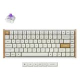 Keychron K2 He White Special Edition Beyaz Rgb Manyetik Switch 2.4 Ghz Kablosuz Ahşap Kenarlı Türkçe(K2h-Q1-Tr) Klavye