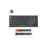 Keychron K2 Kablosuz Mekanik Oyuncu Klavyesi-Hot-Swappable-Rgb -Bluetooth 5.1-Multitasking-Gateron G Pro Blue Switch-Alüminyum Çerçeve -(Version 2) Uk Iso Layout