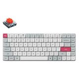 Keychron K3 Max Red White Qmk/Vıa %75 Low Profile Gateron Red Switch Rgb Kablosuz Hotswap Mekanik Türkçe Beyaz (K3m-Q1-Tr) Klavye
