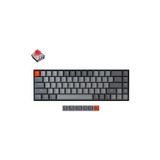 Keychron K6 65% Compact Kablosuz Mekanik Oyuncu Klavyesi-hot-swappable-bluetooth 5.1-multitasking-rgb Led Backlit-n-key Rollover-gateron G-pro Red Switch-uçak Sınıfı Aluminum