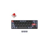 Keychron K6 Pro Qmk/vıa Custom Kablosuz Mekanik Oyuncu Klavyesi-Hot-Swappable-Bluetooth 5.1-Multitasking -White Led- Gateron G-Pro Red Switch