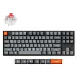 Keychron K8 Max %80 Tkl Rgb Red Switch Kablosuz Hotswap Tr Mekanik Karbon Siyah Gaming (K8m-J1-Tr) Klavye
