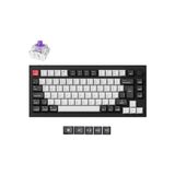 Keychron Q1 Hall-Effect%75 Rgb Türkçe Switch Kablosuz Siyah Beyaz Mekanik Klavye - Option-1 - 001-Renkli