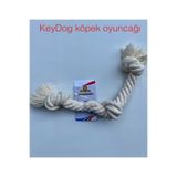 Keydog 3 Dugum Beyaz Dis Ipi 20 Mm X 35 Cm Kopek Oyuncak - Egitim - Odul Kd 105
