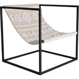 Keyf Küp Berjer Sarı Krem B22322A - Krem - Sarı - 60 x 100 cm