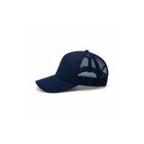 KEYFHOME Lacivert Fileli Şapka Arkası Çıtçıt Ayarlı Gabardin Kumaş Unisex Trucker Şapka