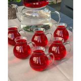 Keyfi Ala 6'lı Cam Çay Bardağı 200 ml - Şeffaf
