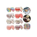Keyfi Sepet 100 Adet Renkli Muffin Cupcake Kalıpları Kek Kapsülü Cupcake Muffin Kağıdı