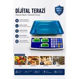 Keyfi Sepet 40 Kg Dijital Terazi Hassas Elektronik Market Manav Şarküteri Tartı Terazisi LCD Ekranl