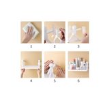 Keyfi Sepet Kendinden Yapışkanlı Banyo Rafı Tarz Organizer Düzenleyici - 1 Adet Çöp Adam Raf