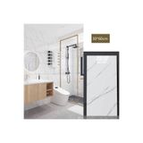 Keyfi Sepet Kendinden Yapışkanlı Beyaz Mermer Desen Pvc Köpük Panel 30x60cm Banyo Wc Mutfak Duvar Kaplama