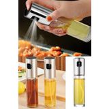 Keyfi Sepet Sprey Yağdanlık, Airfryer Için Yağdanlık, Püskürtmeli Sprey Cam Şişe Zeytinyağı Sirke Yağpüskürtücü