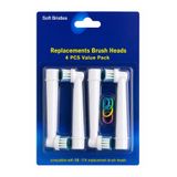 Keyfi Sepet Uyumlu Yedek Diş Fırçası Başlığı 4’lü Paket | Soft Bristles Hassas Temizlik