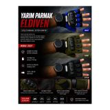 Keyfi Sepet Yarım Parmak Taktik Eldiven Motosiklet Bisiklet Scooter Fitness Darbe Korumalı Kaymaz Eldiven