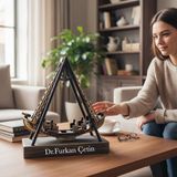Keyfim Shop Isme Özel Sallanan Denizci Tekne Figürü Kinetik Denge Topu (23 Cm) - 1