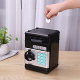 Keyfim Shop Şifreli Atm Kasa Kumbara Siyah ABS Malzeme ile Işıklı ve Sesli Uyarı Özellikli