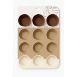 keyfisepet en keyifli sepet 12’li Silikon Muffin Kek Kalıbı – Isıya Dayanıklı, Yapışmaz, Çoklu Cupcake Kalıbı Seti