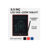 keyfisepet en keyifli sepet 8.5 İnç LCD Yazı ve Çizim Tableti – Silinebilir Ekranlı Not Defteri + Stylus Kalem