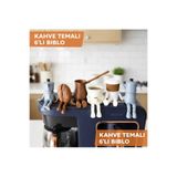 keyfisepet en keyifli sepet Kahve Temalı Dekoratif Figür Seti 6’lı – Mutfak & Kahve Köşesi Biblo Aksesuar