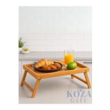 keyfisepet en keyifli sepet Katlanır Ayaklı Ahşap Tasarım Yatak Keyif Tepsisi Masası