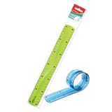 Keyroad Kırılmaz Cetvel 30 Cm Silikonlu Yeşil Renk 1 Adet Cetvel Kırılmaz
