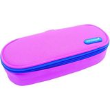 Keyroad Oval Kalem Kutu Geniş Hacimli - 6GA-Pembe - kalemlik