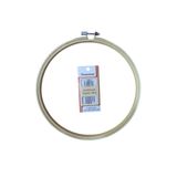 Kezban Tekstil Bambu Ahşap Vidalı Kasnak 20cm 6 Lı Etamin Iğne