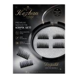 Kezban Tekstil Mıknatıslı Takma Kirpik NO/ 011 Dolgun Model ( L ) Orta 1 KUTU 4 ADET