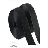 Kezban Tekstil SİYAH Dikmeli Kaliteli Cırt Bant,çift Taraflı Cırt En 4cm X Boy 1 mt.