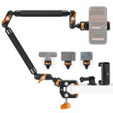 K&F CONCEPT 22 "Sihirli Kol Kelepçe Kiti, Tepegöz Masası Kamera Montajı | Telefon, Aksiyon Kamerası, LED Işık, Mikrofon, MS63 için Uzun Eklemli Sürtünme Bom Kolu