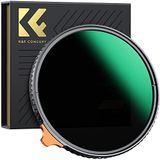 K&F Concept 58mm Değişken ND Filtre ND2- ND400 Yüksek Çözünürlüklü Nano X Ayarlanabilir Fader Nötr Yoğunluklu Lens Filtreleri (HD Nano-X versiyonu)