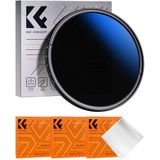 K&F CONCEPT 62mm Değişken ND Filtre ND2 - ND400 Ayarlanabilir Fader Nötr Yoğunluk, Ultra İnce Su Geçirmez Çok Kaplama Optik Cam Lens Filtresi (Nano-K Serisi)