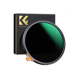 K&F CONCEPT 82mm Black Mist 1/4 + ND2-400 Nano-X Serisi Filtre ( Değişken - Varıable )