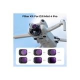 K&F CONCEPT DJI Mini 4 Pro için ND Filtre SETİ ( ND4 + ND8 + ND16 + ND32 + ND64 + ND1000 Uyumlu )