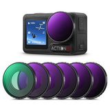 K&F Concept DJI Osmo Action 4-5 Pro uyumlu Lens Filtresi Cpl-nd8-nd16-nd32-nd64-nd256