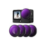 K&F CONCEPT DJI Osmo Action 6 uyumlu 4 lü ND Filtre SETİ / ND8 ND16 ND32 ND64
