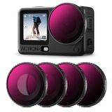 K&F CONCEPT DJI Osmo Action 6 Uyumlu Filtre SETİ /ND8/PL ND16/PL ND32/PL ND64/PL Vidalı