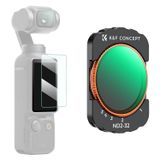 K&F Concept DJI OSMO Pocket 3 Harici Genişletilmiş Görünüm Aksesuarları Filtreleri (ND2-32) ile Uyumlu Efekt Filtreleri