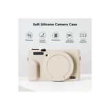 K&F CONCEPT K&F Canon G7X Mark III Uyumlu Silikon Kılıf / KREM ( Sadece Kılıf )