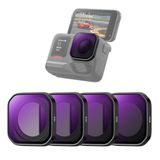 K&F CONCEPT K&F Consept İnsta 360 Ace Pro 2 Uyumlu 4 lü ND Filtre Seti / ND8, ND16, ND32, ND64
