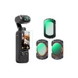 K&F CONCEPT Magnetic CPL + Black Mist 1/4 + ND2-32 Filter ( DJI Osmo Pocket 3 ve 4 combo Uyumlu )