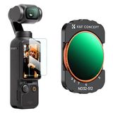 K&F Concept Magnetic Nd32-512 5-9 Stop DJI Osmo Pocket 3 Combo Uyumlu Lens Filtresi