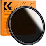 K&F Concept ND filtre ND2 - ND400 arası değişken gri filtre, 58 mm, Canon 600D EOS M M2 700D 100D 1100D 1200D 650D DSLR kameralar + objektif temizleme bezi