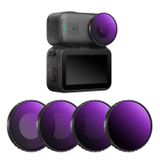 K&F CONCEPT ND&PL filtreleri Vlogging dji Osmo Nano kamera ile uyumlu, 4 paket ND8/PL ND16/PL ND32/PL ND64/PL ND64/PL HD çok katmanlı optik cam, aksiyon kamera lens aksesuarları